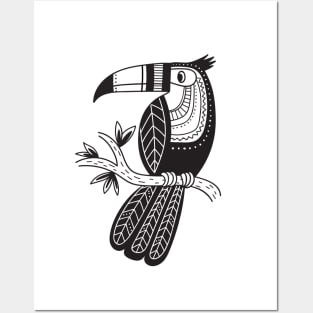 Boho style toucan Posters and Art